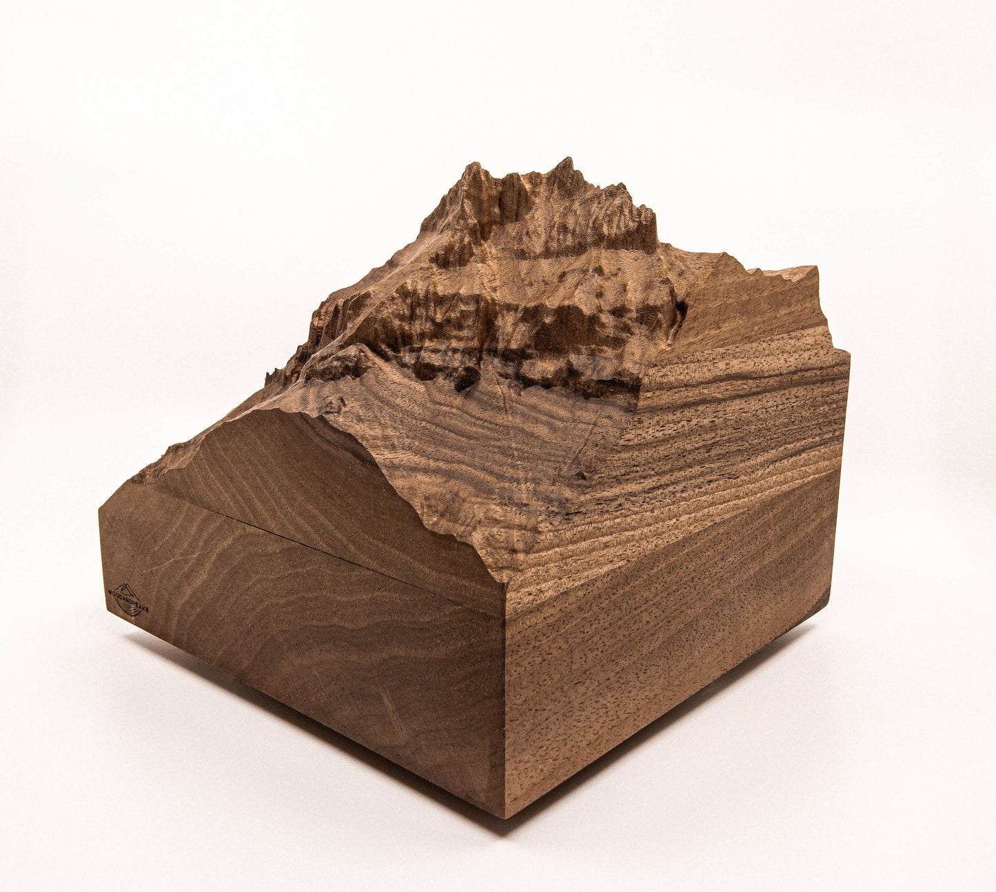 Hahnen - 3D wooden mountain, side view 2
