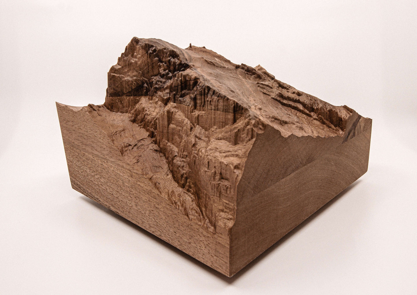 Titlis - 3D wooden mountain, side view 6