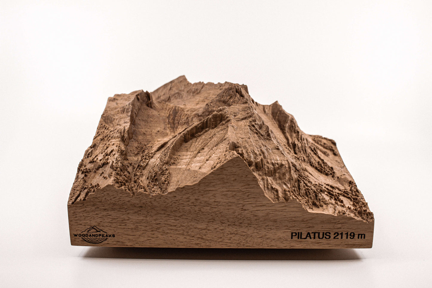 Pilatus - 3D wooden mountain, front view