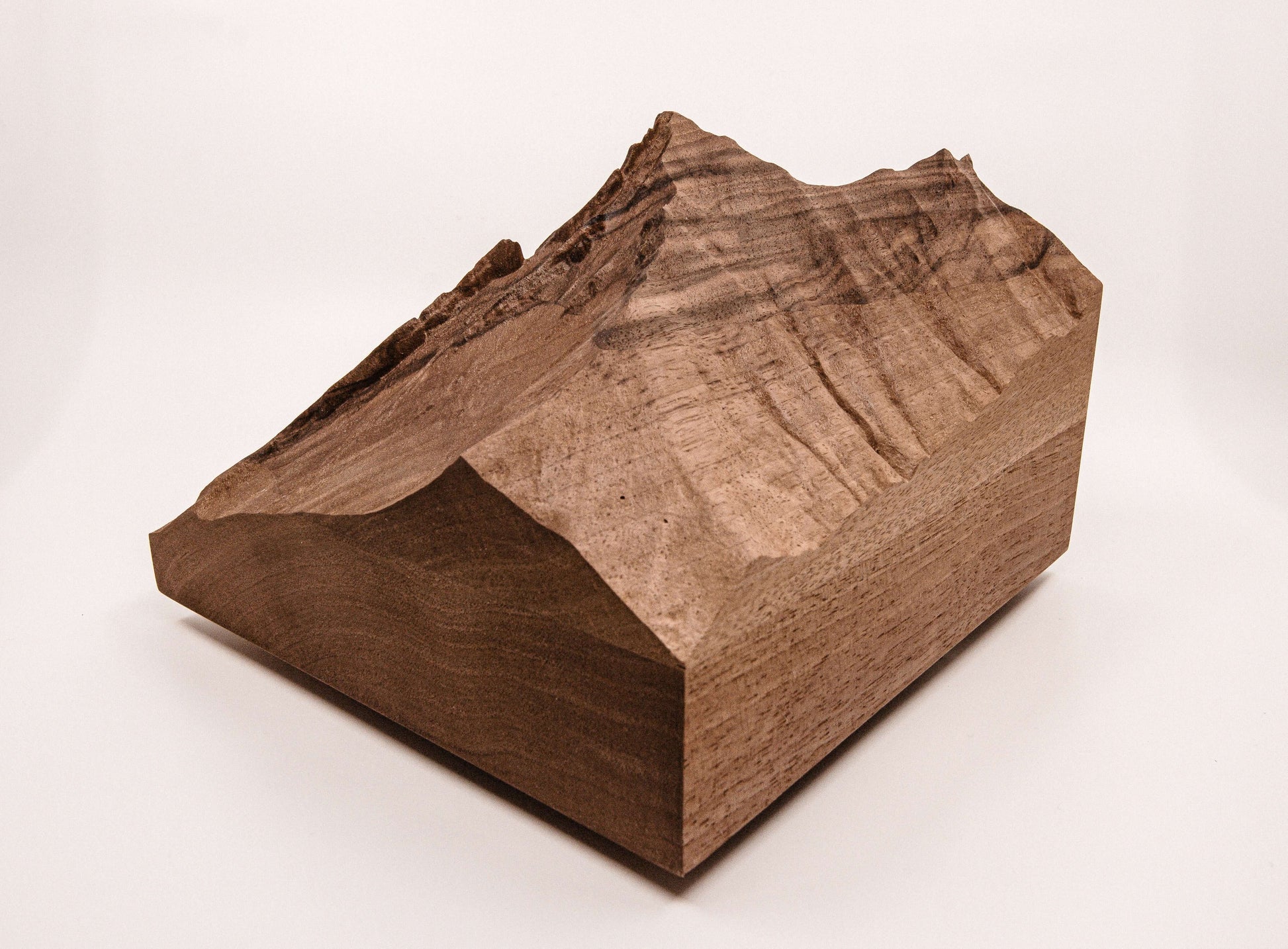 Brisen - 3D wooden mountain, side view 3