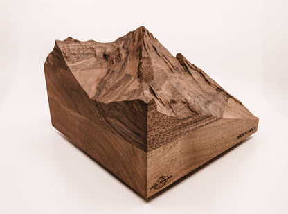 Brisen - 3D wooden mountain, side view 5