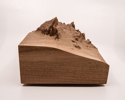 Gross Spannort - 3D wooden mountain, side view 4