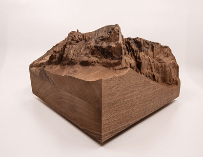 Titlis - 3D wooden mountain, side view 5