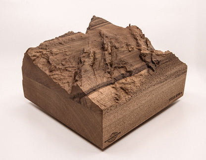 Titlis - 3D Berg aus Holz, Vordersansicht