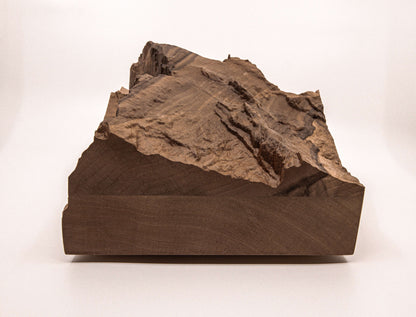 Titlis - 3D wooden mountain, front view