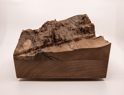 Titlis - 3D wooden mountain, side view 4