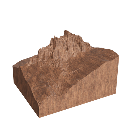 Gross Spannort - Berg aus Holz